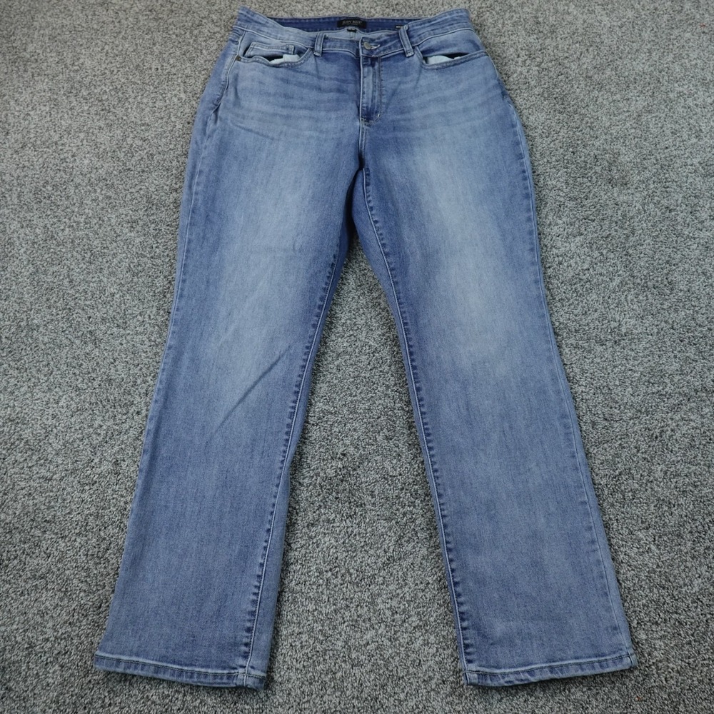 Judy Blue Jeans Womens 16W Light Blue Denim Pants 90s Straight High Rise Stretch